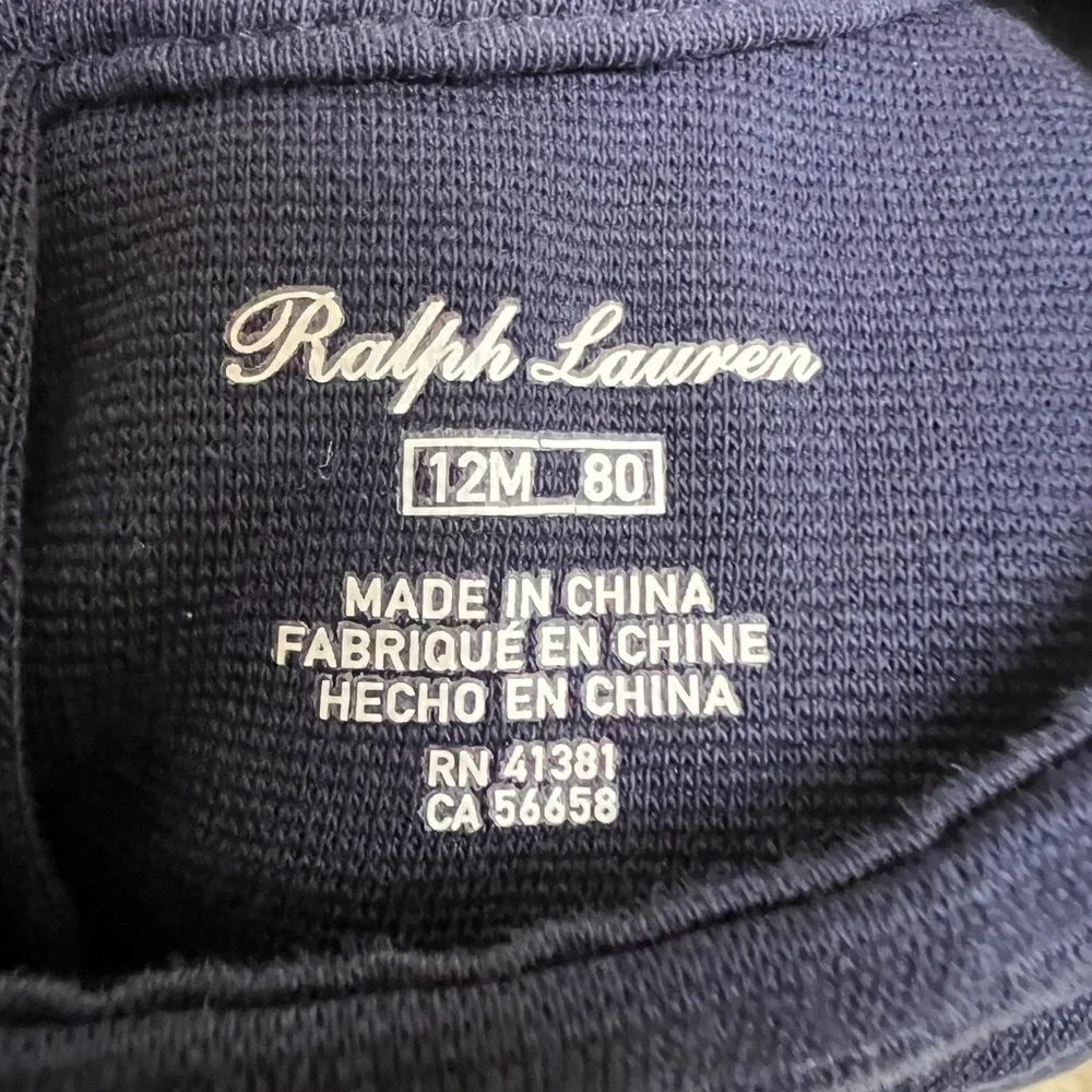 NWOT Ralph Lauren 12M Navy Blue Girls Tank Top Formal Dress